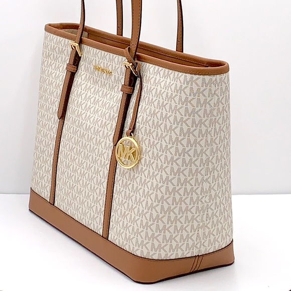 MICHAEL KORS TOP ZIP LARGE TOTE VANILLA COLOR - Picture 4 of 15